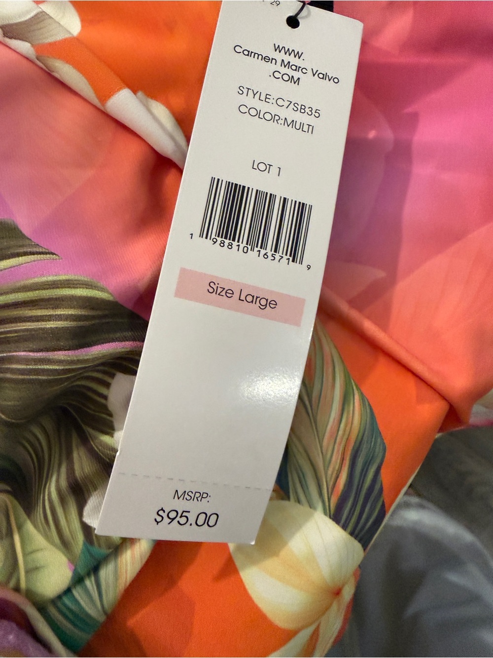 Swim Sense Print High-Waisted Skirted Bottom & High Neck Halter Tankini Top - Picture 6 of 6